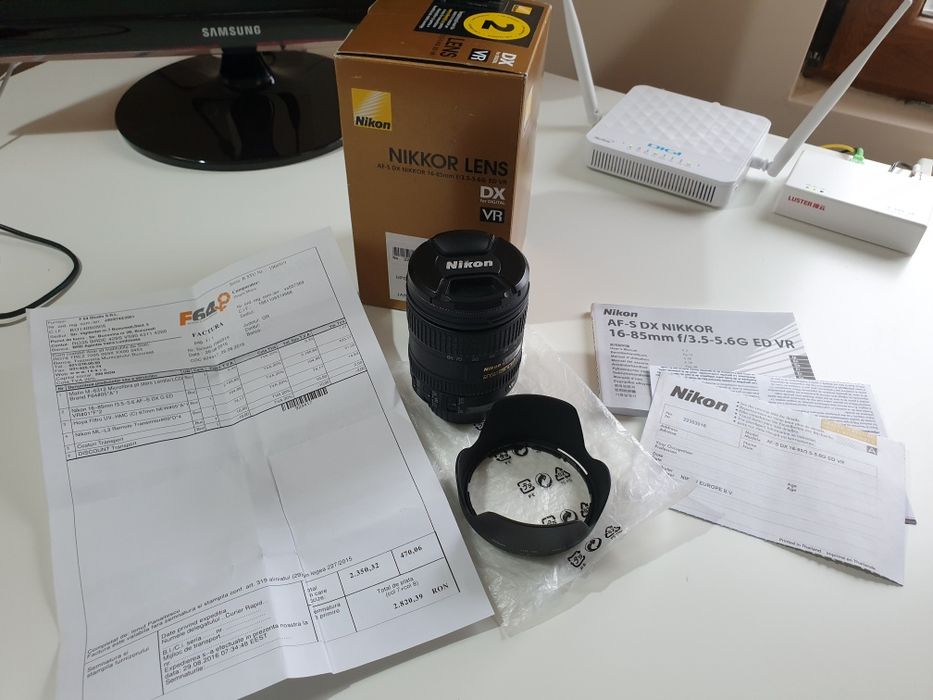 Nikon 16-85mm Obiectiv Foto DSLR f/3.5-5.6G ED VR AF-S DX