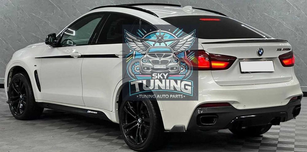 Лип спойлер багажник BMW F16 X6 серия lip spoiler M бмв Ф16 х6