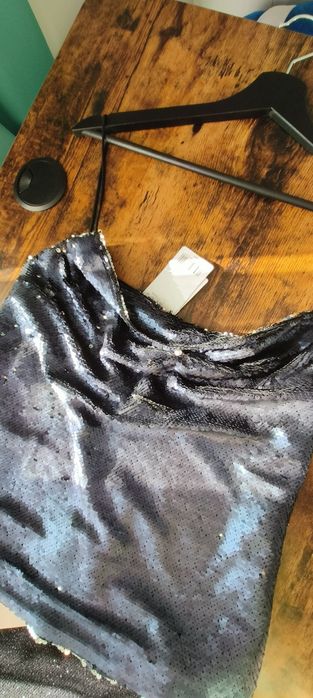 Compleu de ocazie cu paiete si sclipici mango hm 34 36