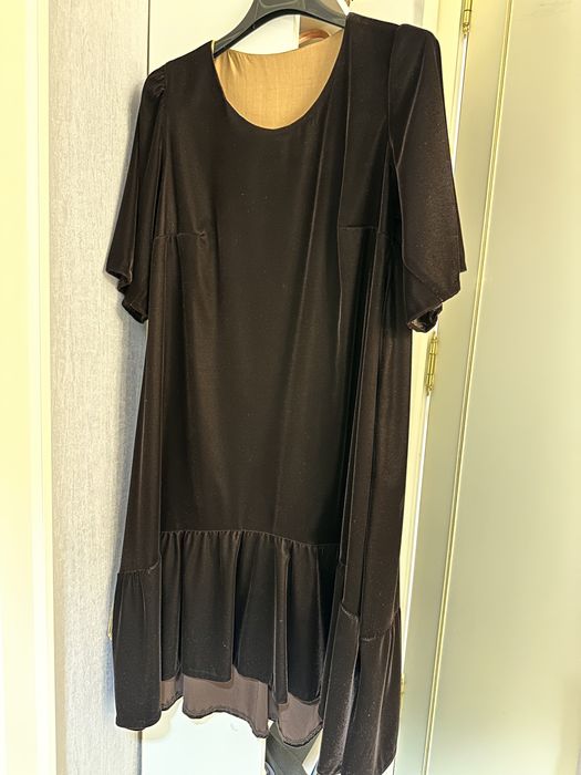 Велюровое платье