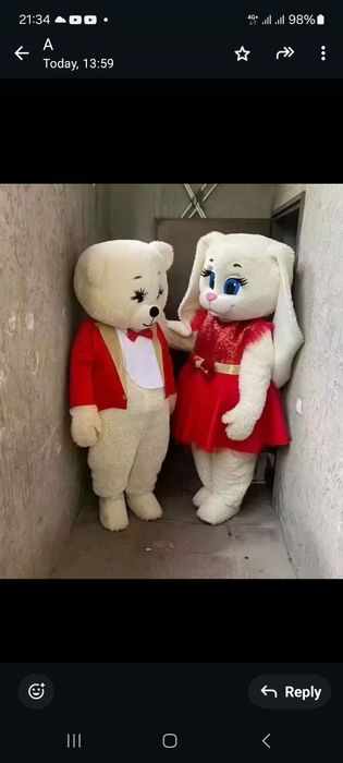 Pereche de ursuleti pentru petreceri nunti botezuri