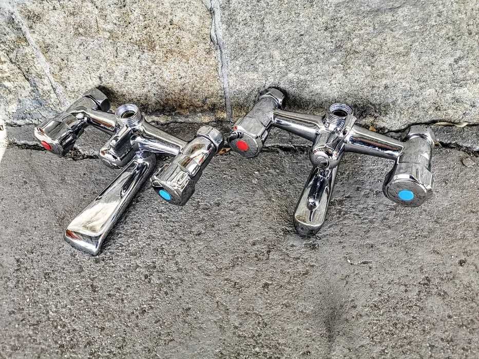 Смесител за стена 16см за мивка/душ с една/две  ръкохватки- 160мм