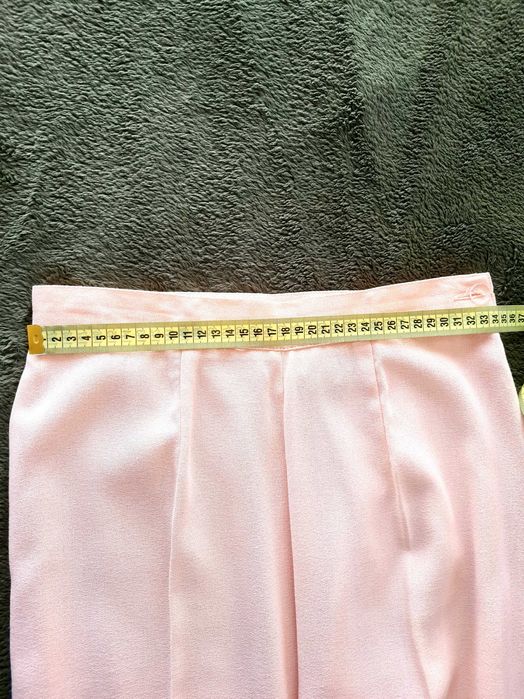 Pantaloni office roz din vascoza Milano