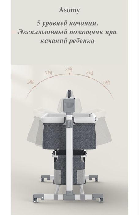 Манеж-кровать, маятниковый мезанизм