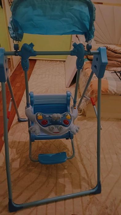 Качеля детская.Синий цвет