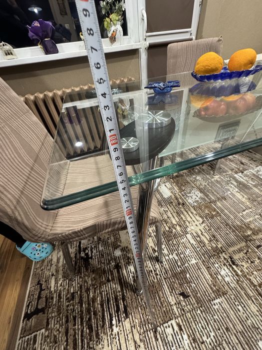 Стъклена маса за хол,кухня стая