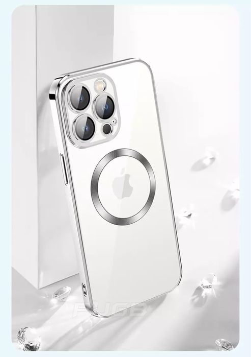 Iphone 13/14/15/16E/16/17 PRO MAX AIR Husa Luxury Silicon Clea Magsafe