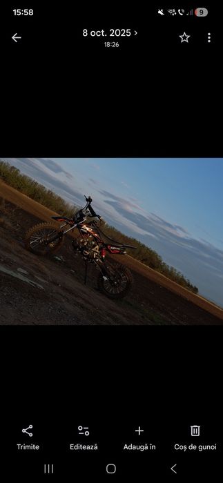 Motocross kxd 125cc ,are benzină in el , e aproape nou