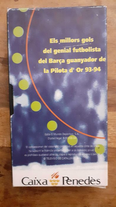 видео касета VHS с головете на Стоичков в Барса 1993-1994