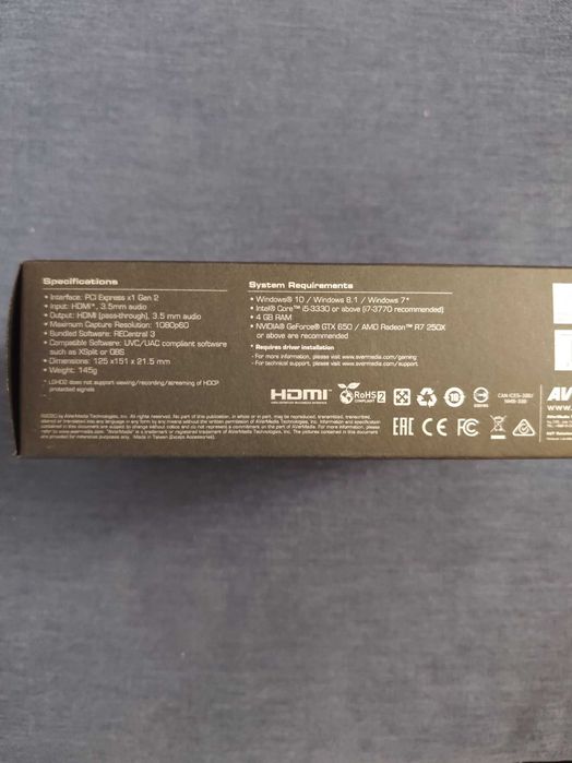 Видео карта кепчър за стриим Avermedia