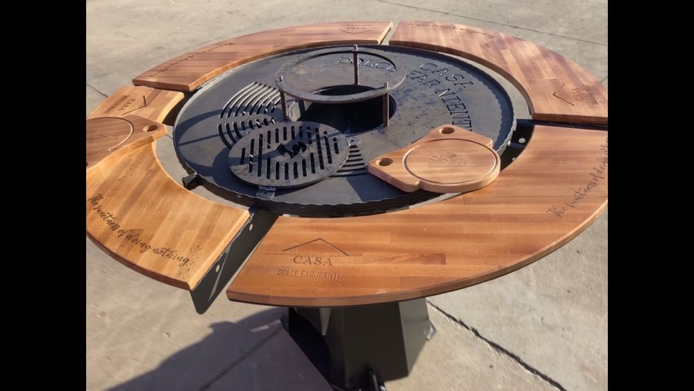 Grătar rotund plită 920 mm