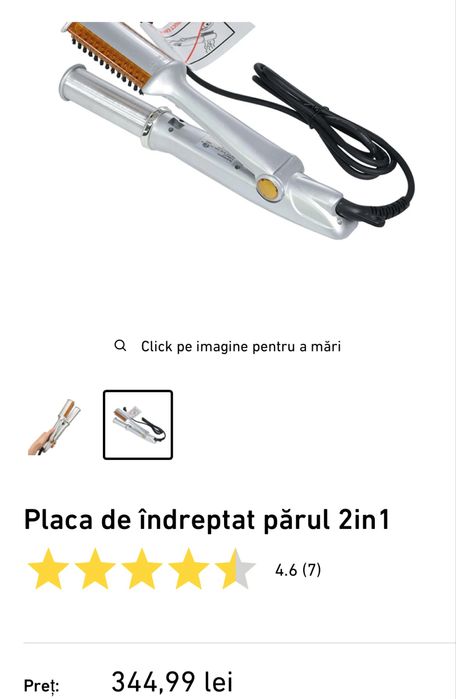 Placa pentru indreptat parul 2in1 aprope nou