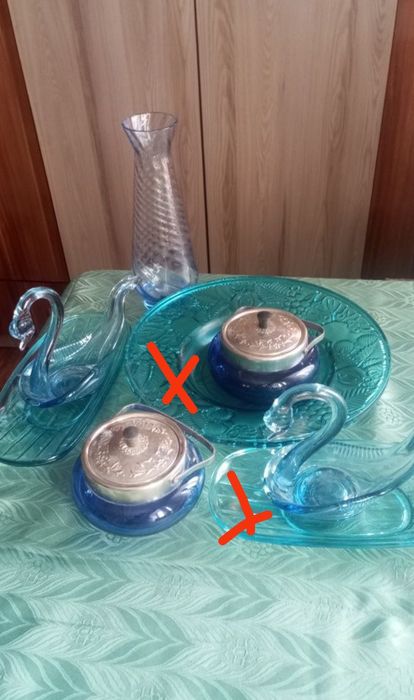 стекло советское синее