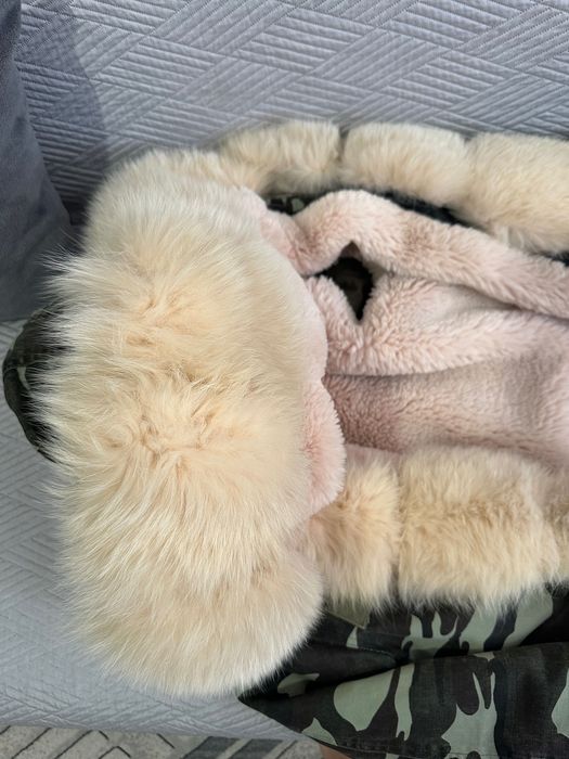 естествен косъм палто