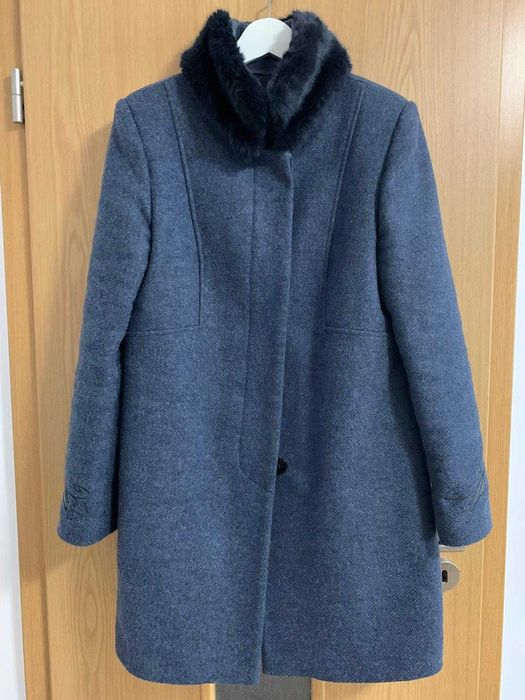 Palton dama MIZAR, marime 42, stofa lana, captuseala vatelina