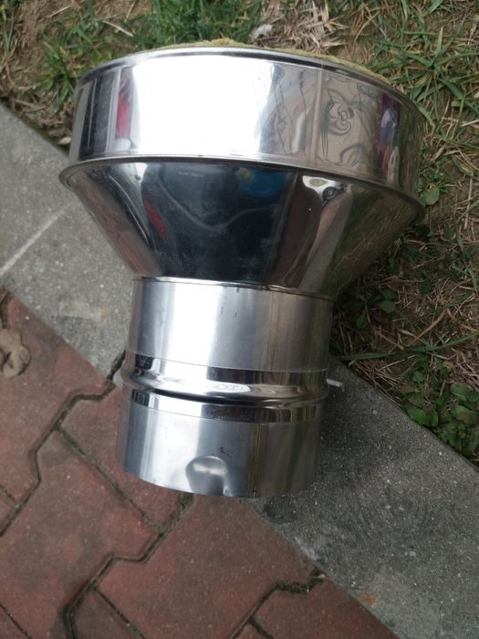 Reducție coș inox 200 mm la 120mm