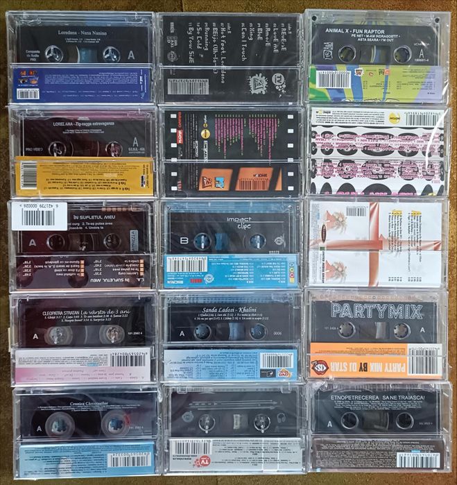 Casete audio sigilate cu muzică Românească Pop , Dance , Rock