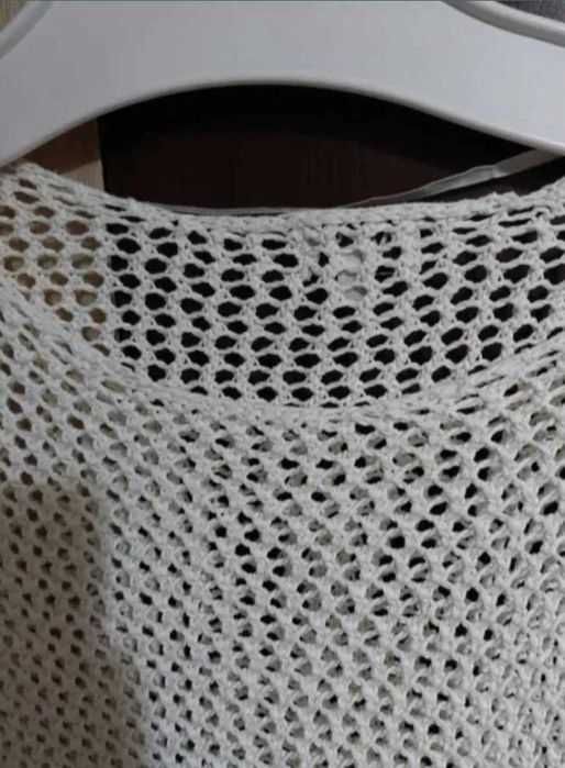 Pulover tricot plasă casual