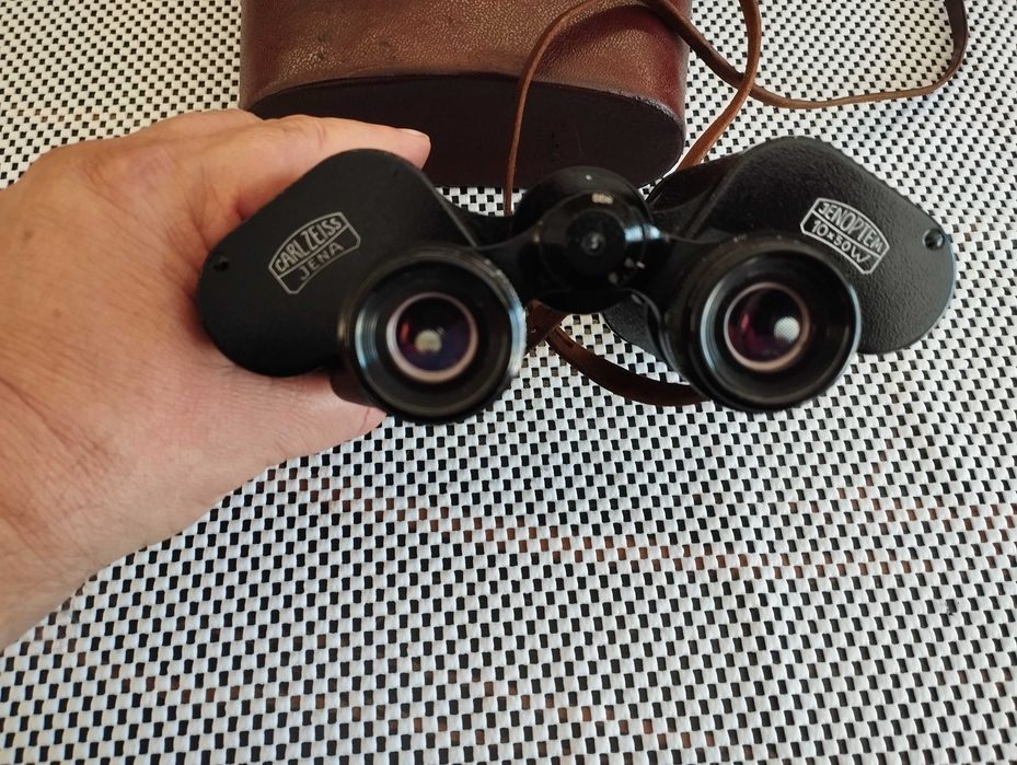 ТОП Бинокъл Carl Zeiss Jena-JENOPTEM-MULTI-COATED -10 х 50W-ГДР--като  НОВ