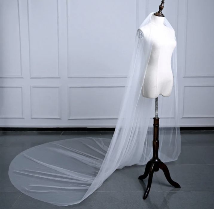 Voal mireasă alb sau ivoire