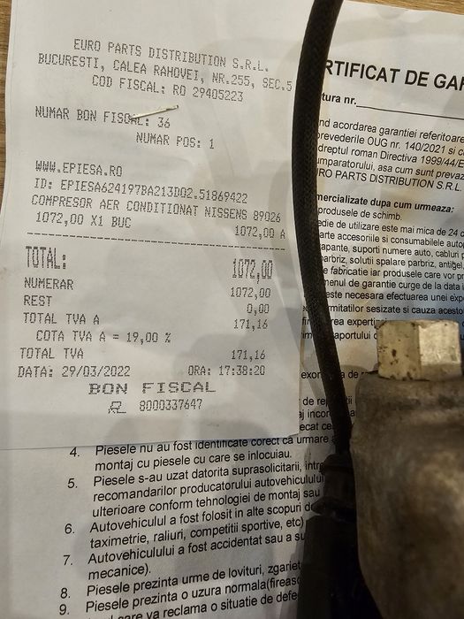 Compresor Clima AC Seat Ibiza 6L ,1.4 , 86 cp