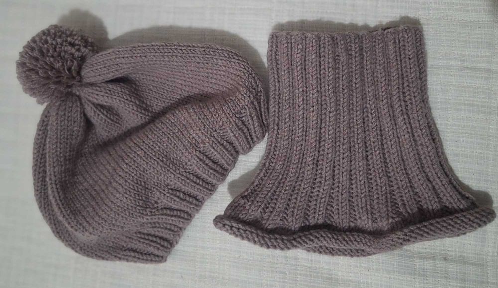 Берет и снуд на девочку.