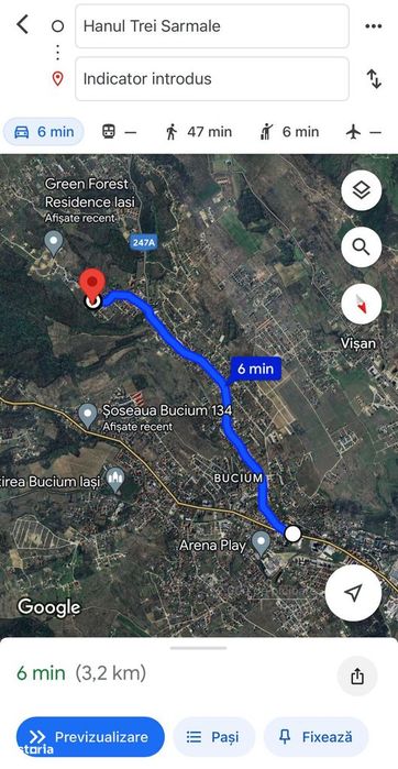 Teren intravilan langa Padurea Bucium.Barnova