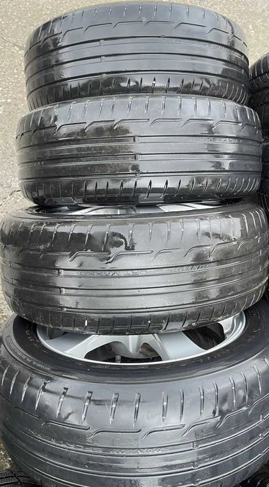 Set jante aliaj R16 Gama VAG 5x112 cu anvelope de vara 205 55 R16