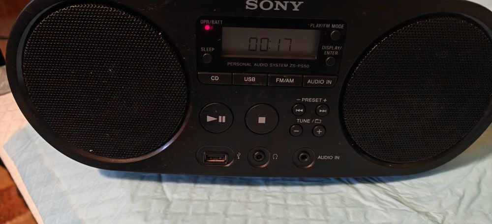 Radio -cd Sony ZS PS50 și radiocasetofon Panasonic RX1650LS