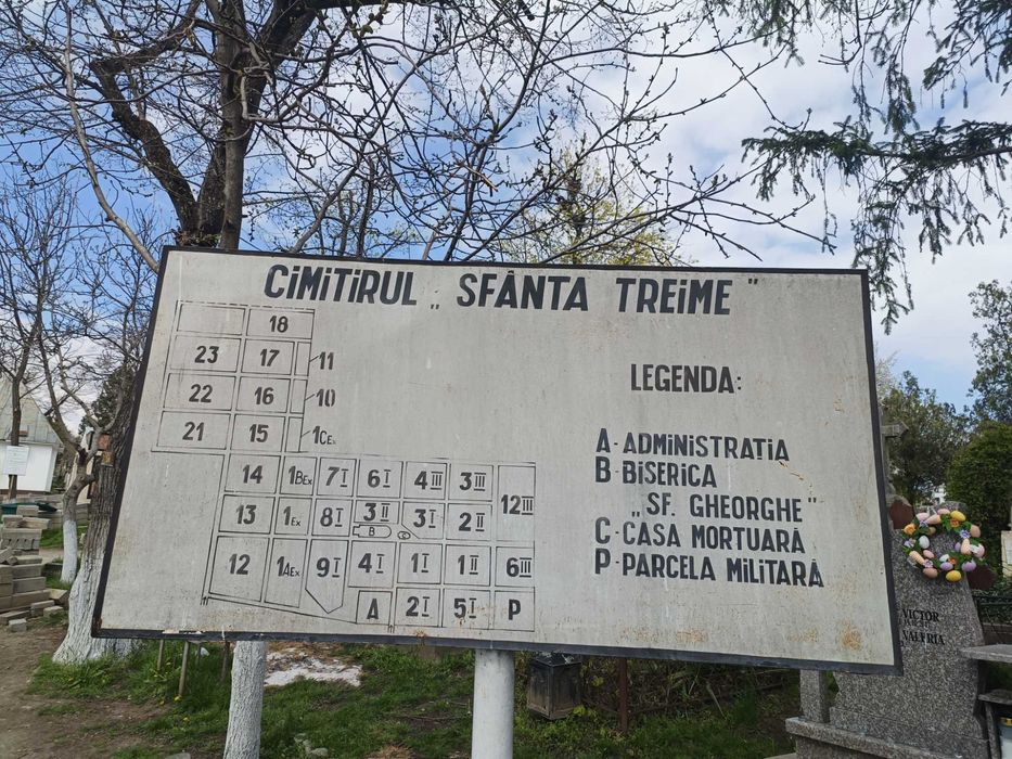 Vind loc de veci cavou în cimitirul Sf treime din Păcurari