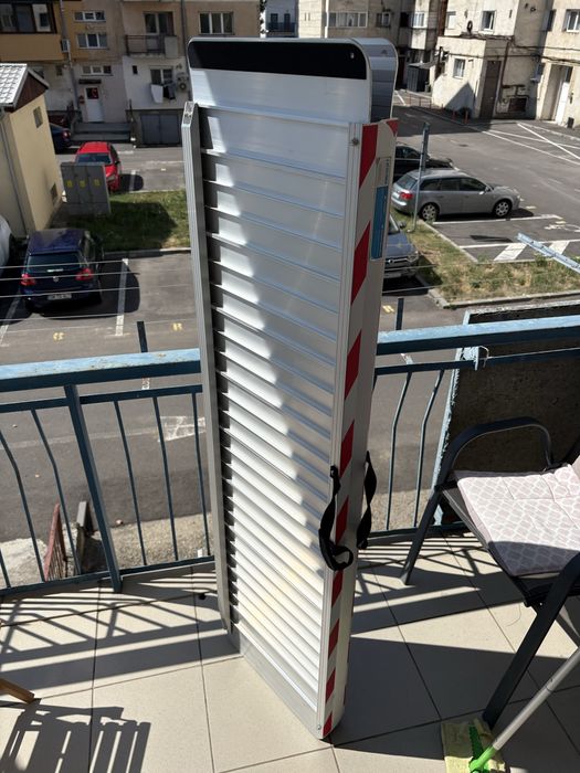 Rampă pliabilă din aluminiu 157×84 cm, 400 kg – stare foarte bună