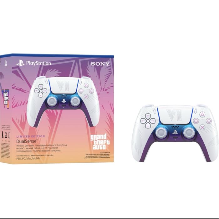 2 Controller-e GTA VI 6 LIMITED EDITION (Negru si Alb)