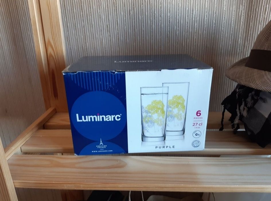 продам новые бокалы и стаканы Luminarc