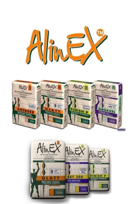 Alinex Глатт финишка клеи сет-300