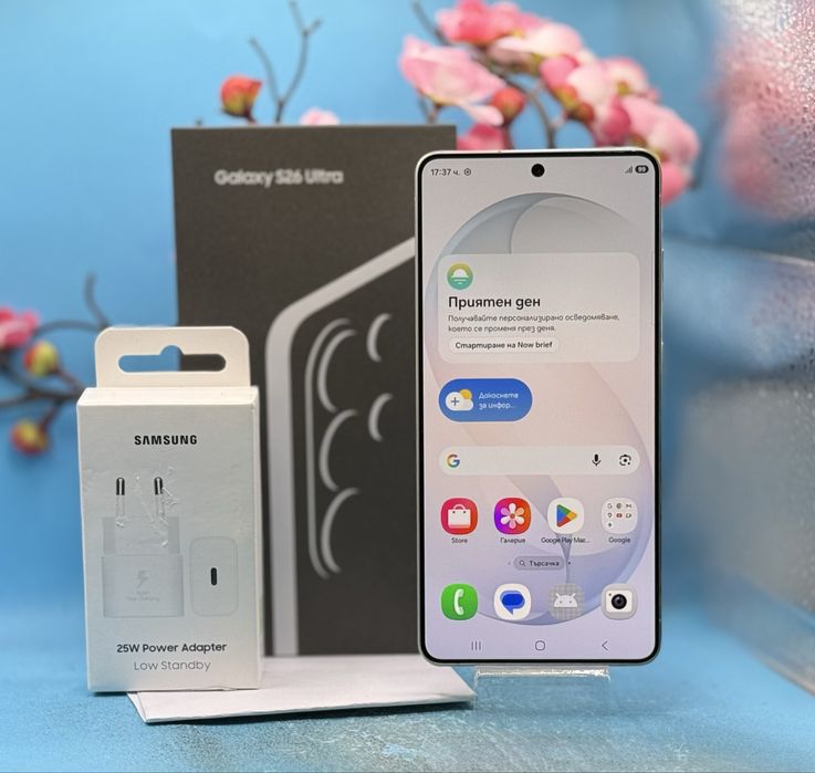 ГАРАНЦИОНЕН!!! Samsung Galaxy S26 Ultra, 12GB RAM, 256GB, 5G, White