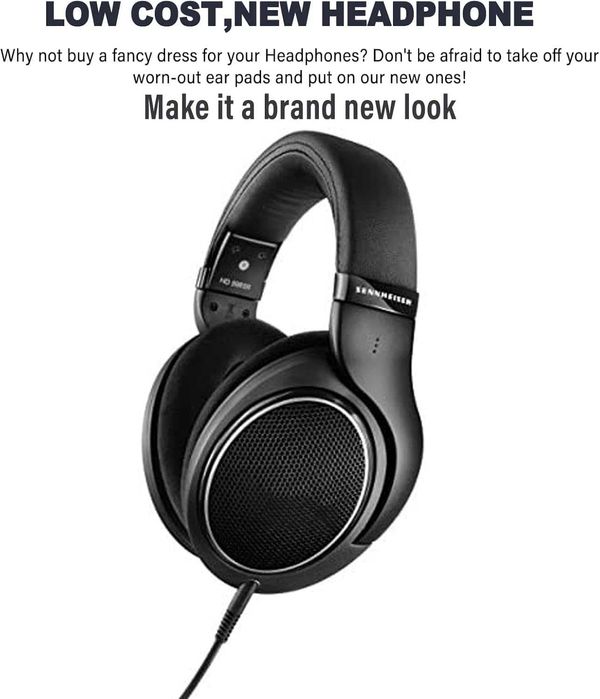 Set 2 bureti pentru casti Sennheiser G4ME Zero Game One HD599 HD598 HD595 HD579 HD569 HD558 HD555 HD518 HD515 HD380 PC38X PC37X PC373D PXE350 HMEC250