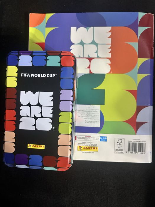 Album panini World Cup 2026 aproape completat lipsa 89+Cristiano Ronaldo Extra Sticker gold