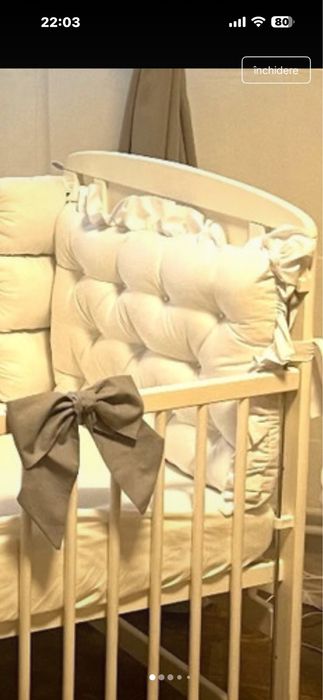 Protectii patut calitate premium bunba  +baldachin cu suport
