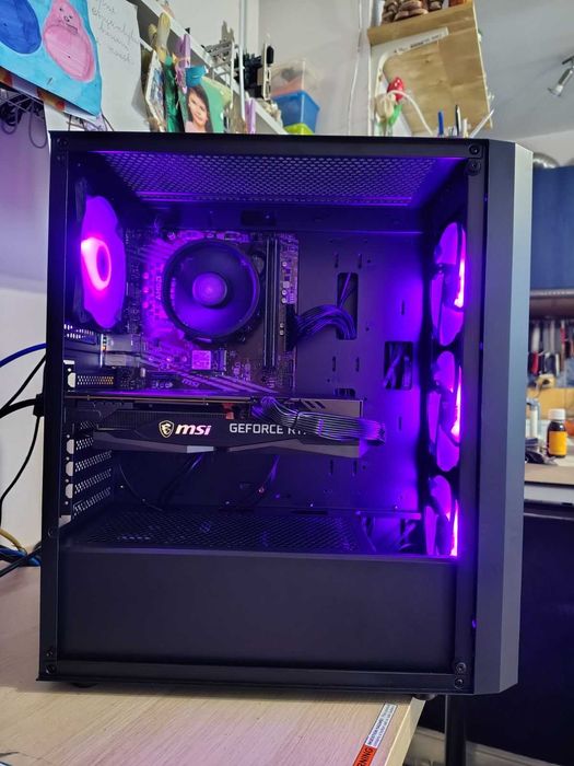 Гейм Комп Ryzen 5 5500/RTX3060Ti/16GB -3200/500GB NVMe SSD