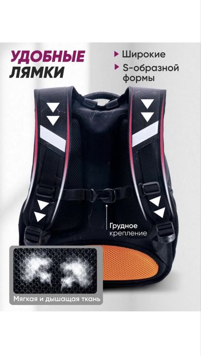 Новый школьный рюкзак для девочки