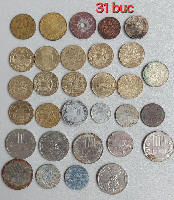 31 monede vechi România
