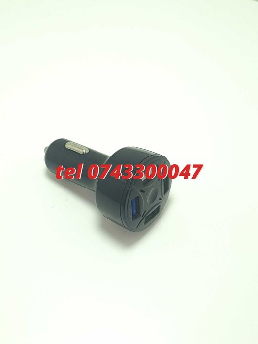 Incarcator Universal Masina Auto 4 Porturi Bricheta Usb Qc Fastcharge