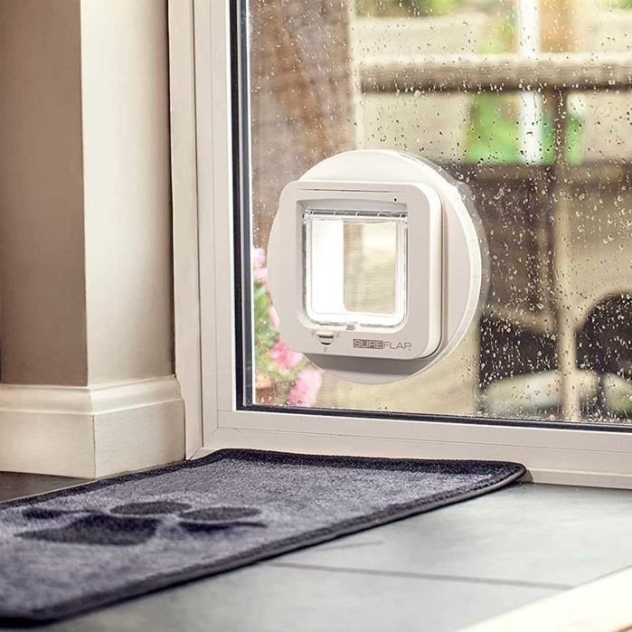 SureFlap - Sure Petcare Микрочип врата за котки, бяла, сканира идентификацията на домашния любимец