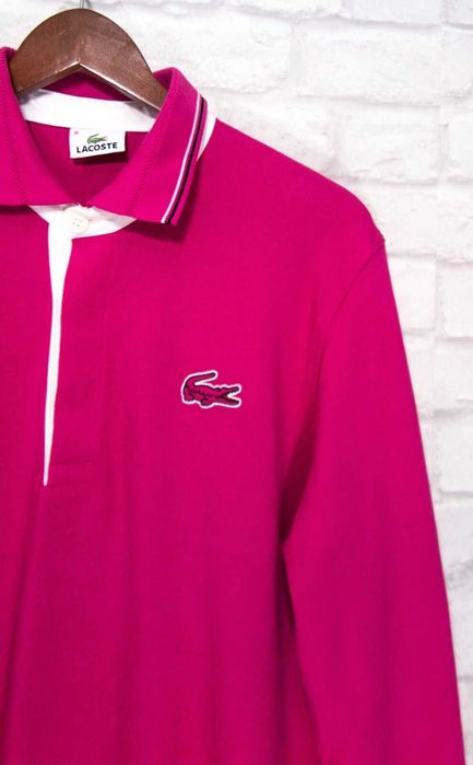 LACOSTE Розова мъжка фланелка размер М