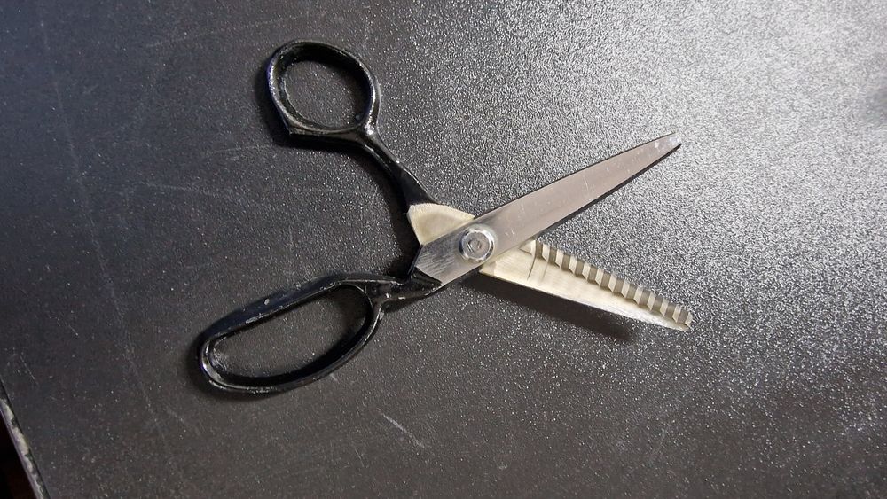 Foarfec croitorie zigzag