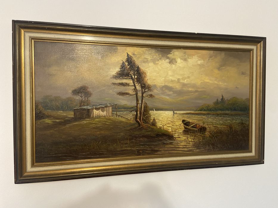 Tablou , ulei pe pânză , dimensiuni 65/115 cm