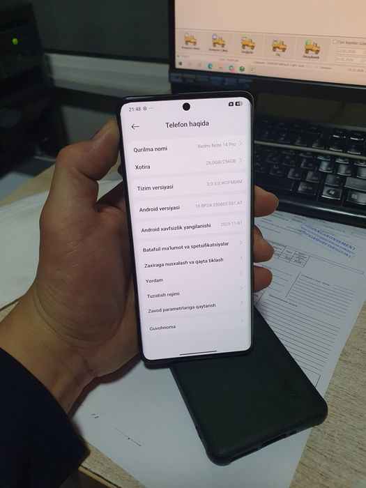 Xiaomi Redmi note 14 Pro 8/256GB