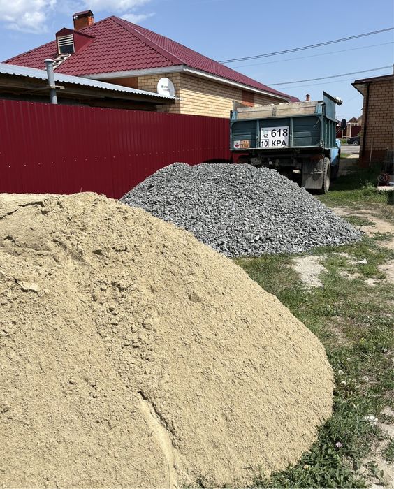Песок, щебень . Доставка