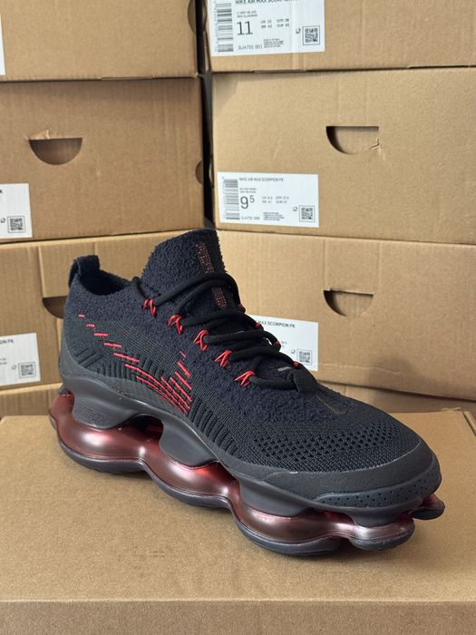 Nike Air Max Scorpion FK 40–46 (Black and Red)