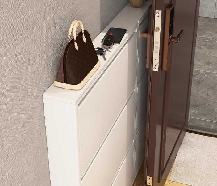 Настенная обувница/минималистичная/тонкие линии/мягкие углы